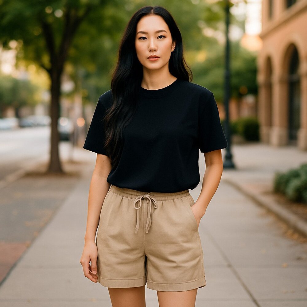 Women's Authentic BBB Draw cord Pull-On Utility Shorts - L